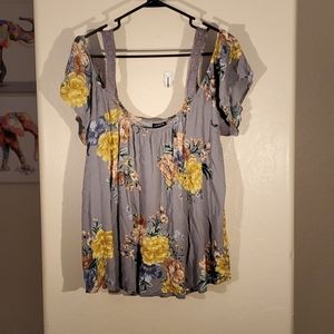 Torrid cold shoulder blouse